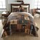 Donna Sharp Brown Bear Cabin Queen Quilt Set, 90" x 90