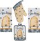 Kay Dee 4 Piece Bee Happy Kitchen Set - 2 Terry Towels, Oven Mitt, Potholder