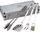 All-Clad Stainless Steel 5-Piece BBQ Tools Set with Case