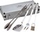 All-Clad Stainless Steel 5-Piece BBQ Tools Set with Case