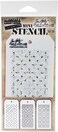 Stampers Anonymous THMST030 Tim Holtz Mini Layered Stencil Set 3/Pkg-Set30