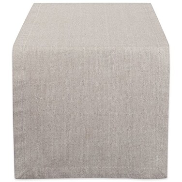 DII Chambray Kitchen, Tabletop Collection, Stone, 14x72 Table Runner