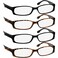 TruVision Readers Reading Glasses - 9503H - 2Black-2Tortoise-4.50