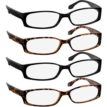 TruVision Readers Reading Glasses - 9503H - 2Black-2Tortoise-4.50