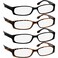 TruVision Readers Reading Glasses - 9503H - 2Black-2Tortoise-4.50