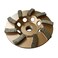 EDiamondTools 4" Diamond Grinding Wheel for Concrete Masonry 9 Segments 5/8"-11