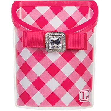Darice Lockerlookz ,TmMagnetic Locker Bin-Pink Gingham