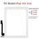 Zentop Touch Screen Digitizer Replacement for White iPad 4 4th Generation A1458 A1459 A1460 Glass Assembly Repair Kit with Frame Bezel,Tools.