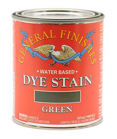General Finishes Water Based Dye, 1 Pint, Green