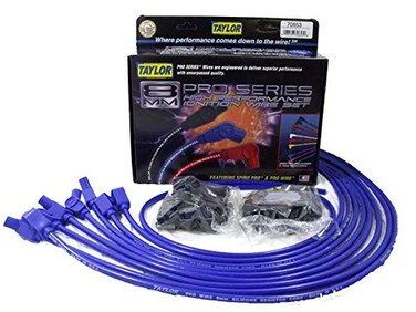 Taylor Cable 70653 8mm Pro Wire Blue Spark Plug Wire Set