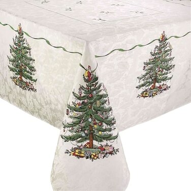 Spode - Rectangular Tablecloth, 60" x 120", Cotton Blend, Machine Washable
