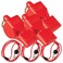 Fox 40 Classic w/Breakaway Lanyard 3 Pack ,Red