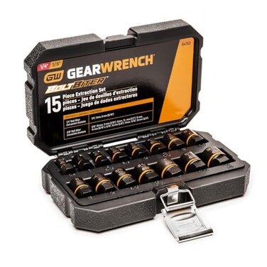 GEARWRENCH 15 Piece Bolt Biter Impact Extraction Socket Set84783