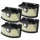 Aootek Solar Motion Sensor Lights Outdoor 120 LEDs, Black, 4 Pack