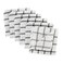 DII Scrubber Dishcloths Collection Windowpane Dishrag Set, 12x12, White/Black Stripe, 6 Piece