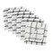 DII Scrubber Dishcloths Collection Windowpane Dishrag Set, 12x12, White/Black Stripe, 6 Piece