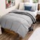 Bare Home Comforter Set - 1800 Ultra Soft ,Twin/Twin XL, Light Grey