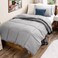 Bare Home Comforter Set - 1800 Ultra Soft ,Twin/Twin XL, Light Grey