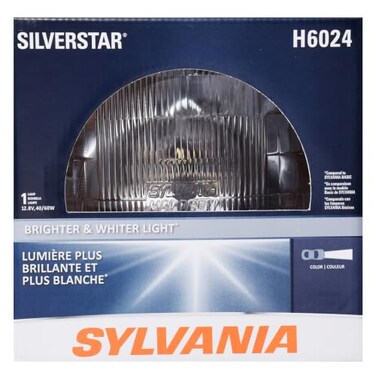 SYLVANIA H6024 SilverStar PAR56 Sealed Beam Halogen Headlight, 7", 1 Bulb