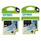 DYMO Authentic D1 Labels 1/2-Inch x 23-Foot Roll Black Print on White Self-Adhesive For LabelManager Label Makers 2-Pack