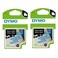 DYMO Authentic D1 Labels 1/2-Inch x 23-Foot Roll Black Print on White Self-Adhesive For LabelManager Label Makers 2-Pack