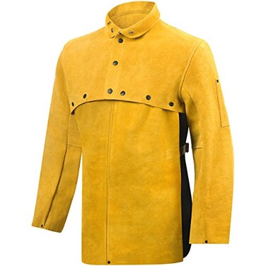 Steiner 8213-L Standard Leather Cape Sleeve with 20" Bib, Standard Bourbon Split, Large