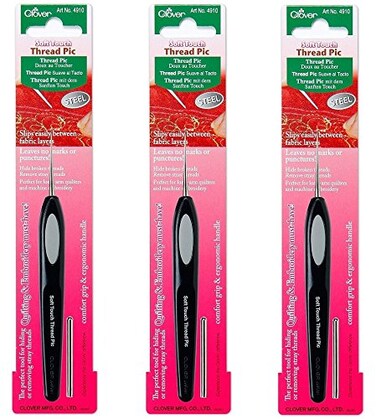 Clover Soft Touch Thread Pic ,3 Pack