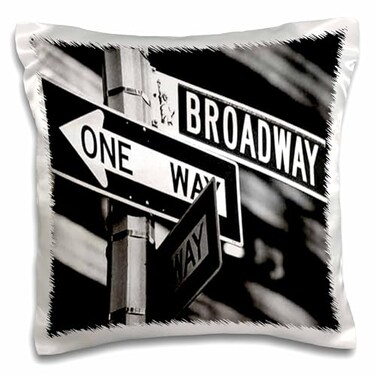3dRose pc11931 Broadway-Pillow Case, 16 by 16