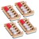 hand2mind Foam RekenRods Ten Frame Boards, Red and White Counters, Kindergarten Learning Games, Ten Frame Math Manipulatives, Counting Toys, Math Games ,4 Ten Frames and 40 Math Counters