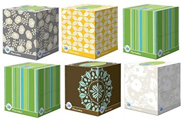 Puffs Plus Lotion Facial Tissues, Cube, 6 Boxes ,56 Count Each