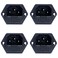 CESS IEC AC Power Inlet with Fuse Holder, Screw Mount, 4 Pack