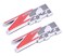 Aimoll 2pcs Z71 4x4 Emblems Badges, 3D ABS Decal Emblems for Chevy GMC Silverado ,Chrome Red