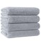 POLYTE 330 GSM Poly Blend Microfiber Quick Dry Bath Towel, 30x57 in, 4 Pack