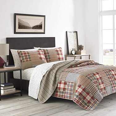 Eddie Bauer - Queen Sheet Set, 100% Cotton Percale with Pillowcases