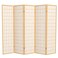 Red Lantern 6 ft. Tall Window Pane Shoji Screen - Natural - 5 Panels