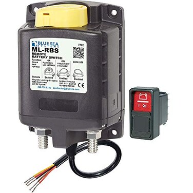 Blue Sea Systems 7702 ML-RBS 24V DC 500A Remote Battery Switch with Manual Control