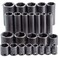 Proto 3/8" Drive 25 Piece Impact Socket Set - 6 Point