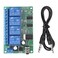 Hilitand AD22B04 12V Decoder 4 Channel DTMF Tone Relay Phone Remote Control PLC