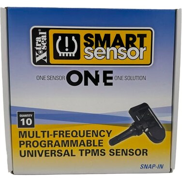 Xtra-Seal Smart Sensor 17-43041 Snap in Multi-Frequency Programmable Universal TPMS Sensor ,Box of 10