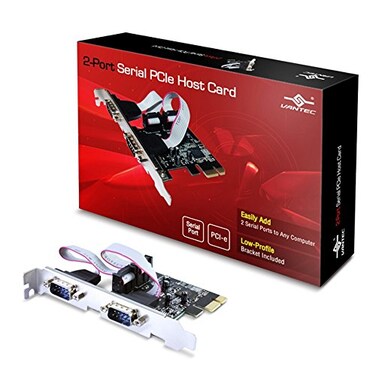 VANTEC 2-Port Serial RS-232 PCIE Host Card