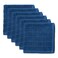 DII Basic Terry Collection Solid Windowpane Dishcloth Set, 12x12, Blue, 6 Piece