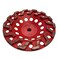 EDiamondTools 7" Diamond Grind Wheel 14 S Seg ConcreteCoating 5/8"-11 Threaded Arbor