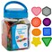 edxeducation Transparent Large Buttons, Mini Jar