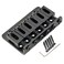 Musiclily Basic 52.5mm Fixed Hardtail Saddle Dual Load Guitar Bridge Black