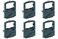 OKI 42377801 MICROLINE Self-Inking Black Ribbon 6-Pack