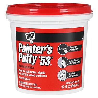 DAP Painter's Putty '53', White, 32 oz ,7079812244