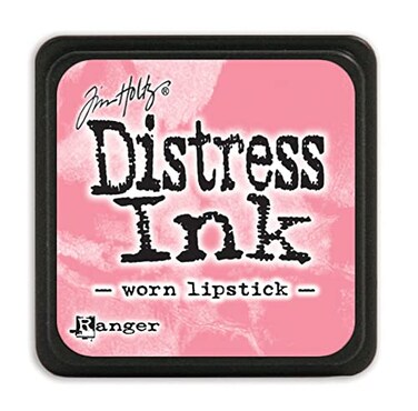 Ranger Distress Mini Ink Pad-Worn pink Lipstick