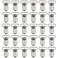 Marrywindix 25pcs 1" Pacifier Suspender Clips, Pacifier Clips for Making Pacifier Holders Bib Clips Toy Holder Silver