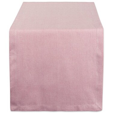 DII Chambray Kitchen, Tabletop Collection, Rose, 14x72 Table Runner