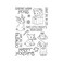 Hero Arts ,CM290Sending Warm Hogs Unmounted Clear Rubber Stamp Set